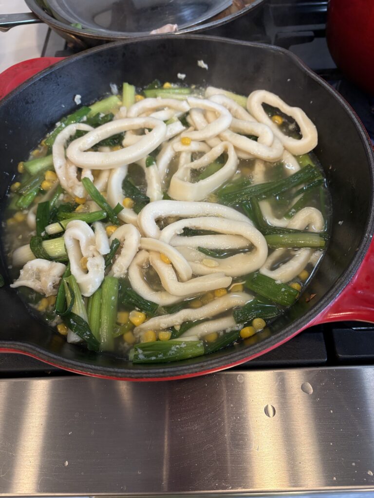 Trader Joe'sのgreen onion 長ねぎを使った炒め物