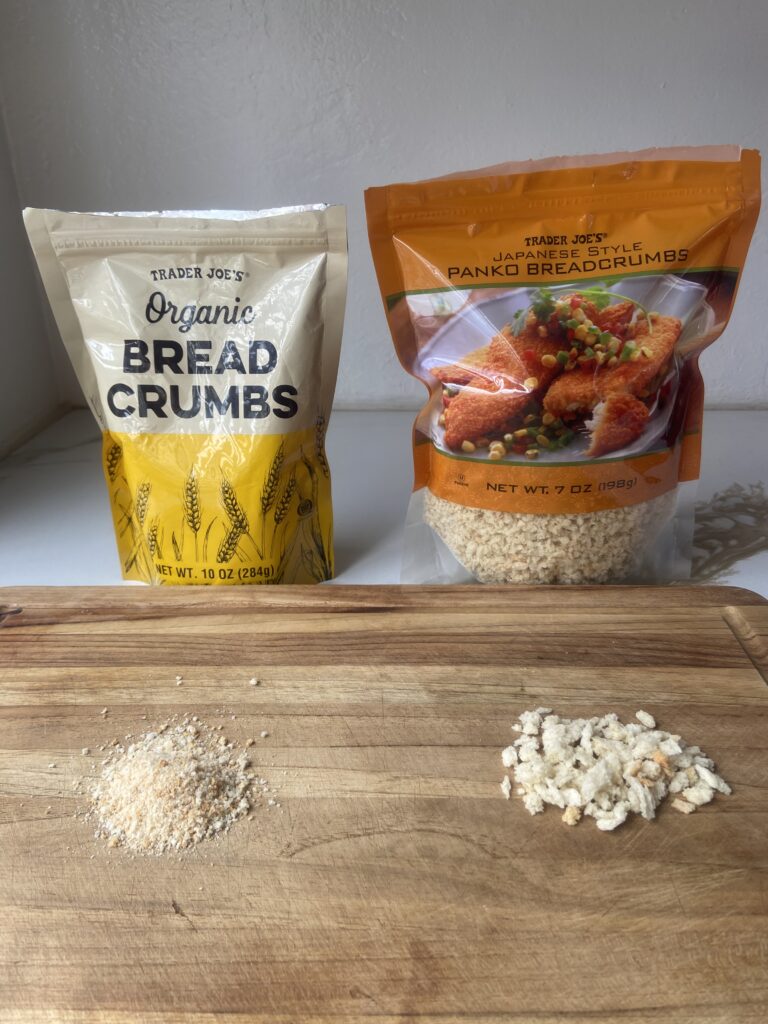 Trader Joe’s パン粉比較
JAPANESE PANKO vs ORGANIC