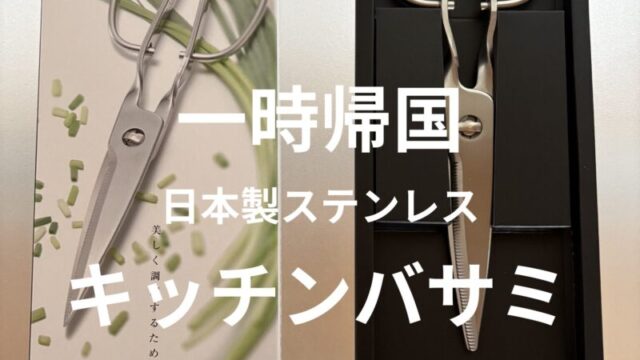 一時帰国で入手した日本製ステンレスキッチンバサミ（鳥部製作所）のアイキャッチ画像