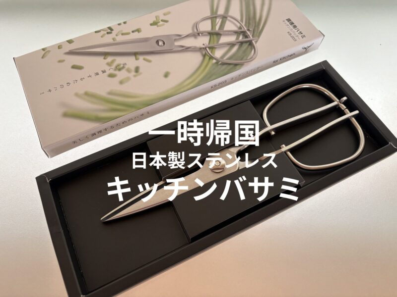 一時帰国で入手した日本製ステンレスキッチンバサミ（鳥部製作所）のアイキャッチ画像