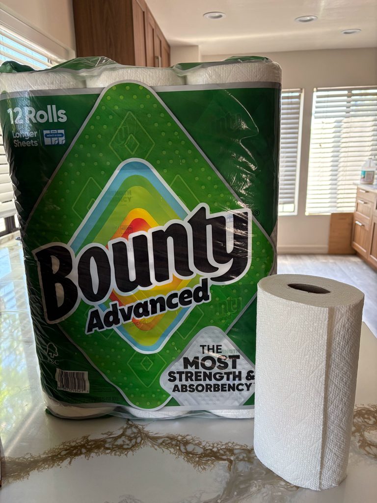 アメリカのコストコで購入したBounty Advanced Paper Towelsキッチンペーパー