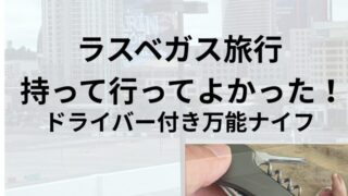 ラスベガス旅行に持って行った土ワイバー付き万能ナイフ